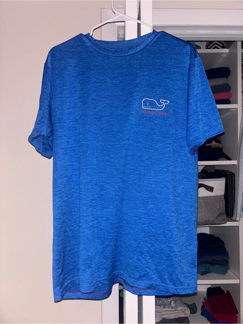 Vineyard Vines Men's Short-Sleeve Blue Performance Tee